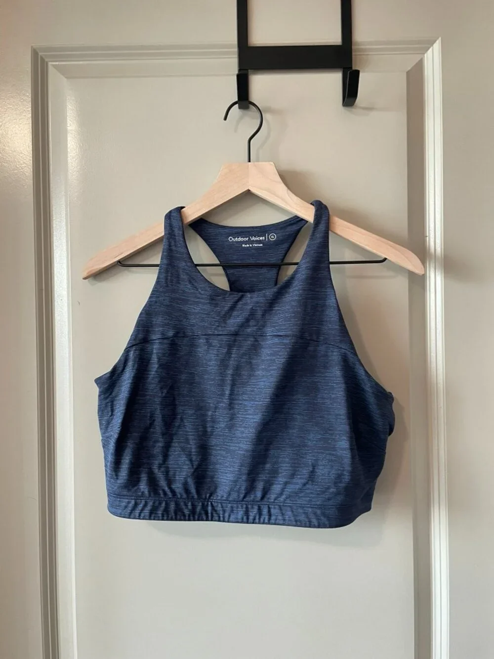 Outdoor Voices Move Free Crop Top Blue  XL